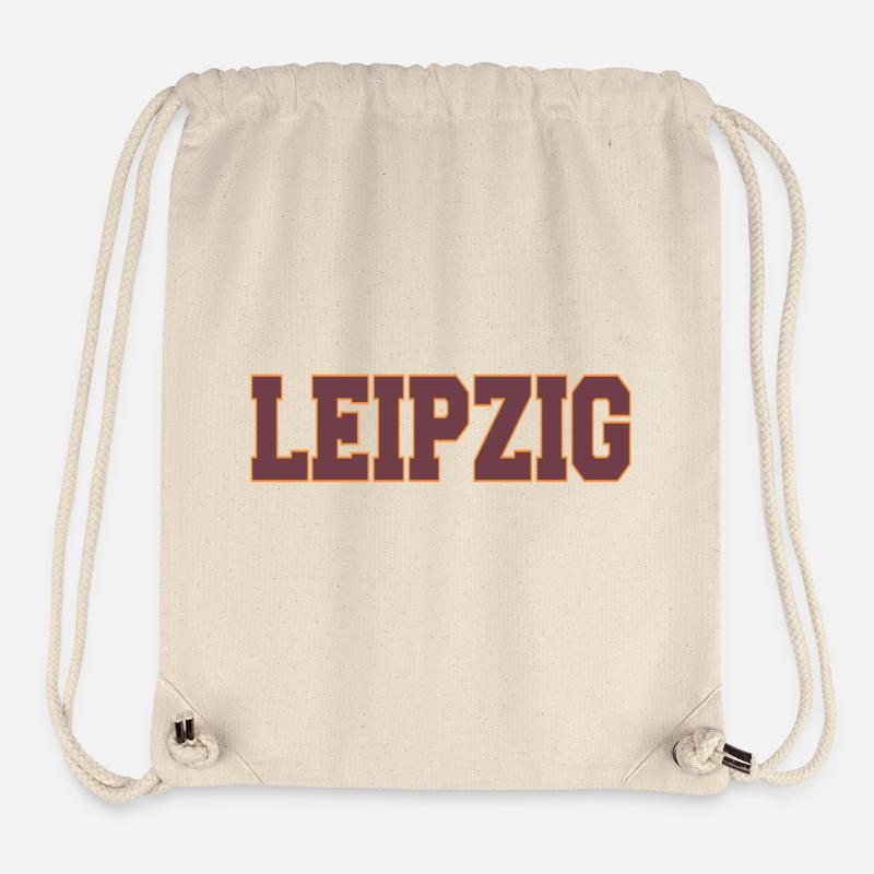 Leipzig Stadtportrait im Blockstil - Stanley/Stella recycelter Gym Bag - Naturweiß