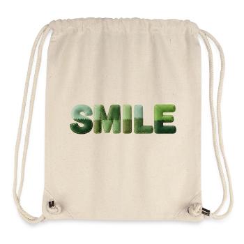 Patchwork Smile Positives Motiv für gute Laune - Stanley/Stella recycelter Gym Bag - Naturweiß - Vorne