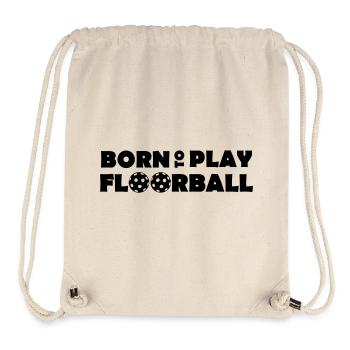 Born to play Floorball - Stanley/Stella Recycled Gym Bag - natural - Front
