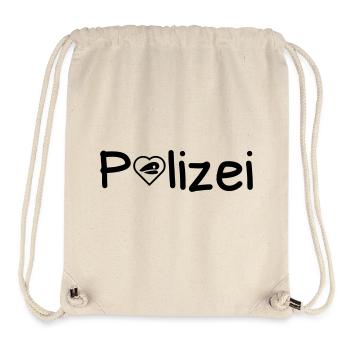 Polizei Liebe Polizist Polizisten Cops Geschenk - Stanley/Stella recycelter Gym Bag - Naturweiß - Vorne