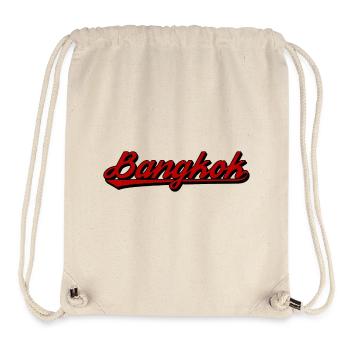Bangkok Script Neon Red - Stanley/Stella recycelter Gym Bag - Naturweiß - Vorne