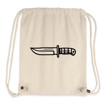 Survival Knife - Stanley/Stella Recycled Gym Bag - natural - Front