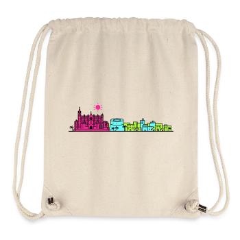 Palma de Mallorca City Skyline Cathedral Line Art - Stanley/Stella Recycled Gym Bag - natural - Front