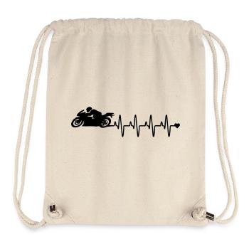 motorcycle - Stanley/Stella Recycled Gym Bag - natural - Front