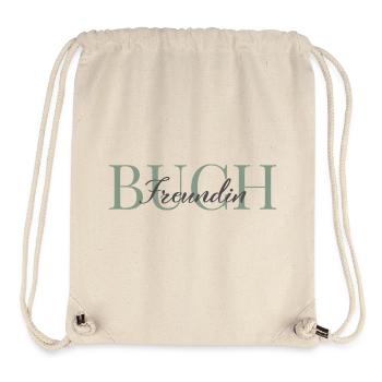 Ami du lecteur Vert-Gris - Sac à cordon recyclé Stanley/Stella - blanc naturel - Devant