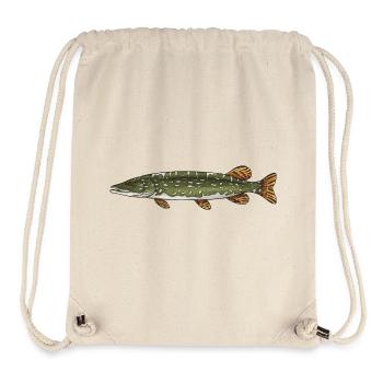 Hecht-Raubfisch-Fischerei-Design - Stanley/Stella recycelter Gym Bag - Naturweiß - Vorne