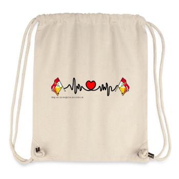 Heart rate cardio for the province of Liège Belgium - Stanley/Stella Recycled Gym Bag - natural - Front