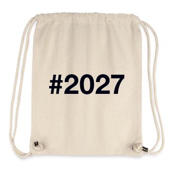 2027 Hashtag - Stanley/Stella Recycled Gym Bag - natural - Front