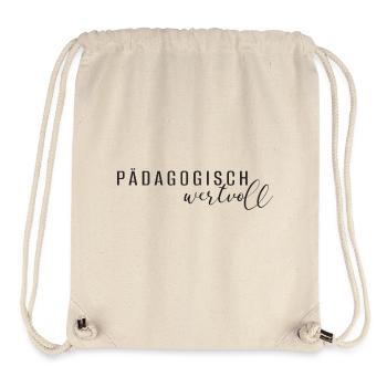 pädagogisch wertvoll - Stanley/Stella recycelter Gym Bag - Naturweiß - Vorne