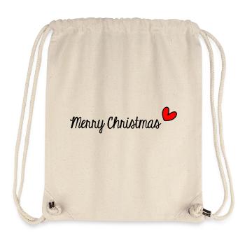 MERRY CHRISTMAS. CHRISTMAS. MERRY CHRISTMAS. NEW YEAR’S DAY. - Stanley/Stella Recycled Gym Bag - natural - Front