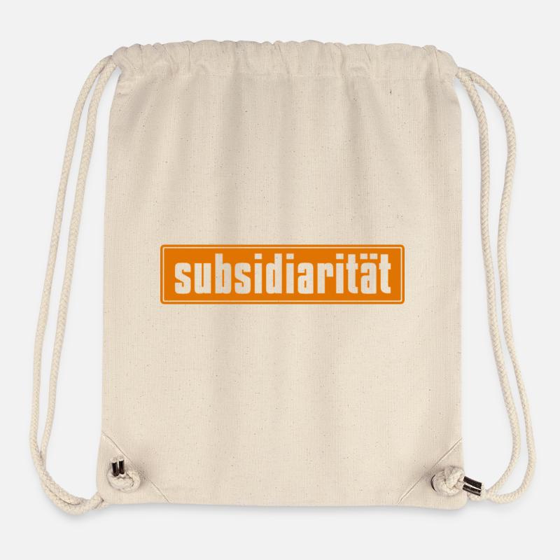 Abstract color explosion on canvas - Stanley/Stella Recycled Gym Bag - natural