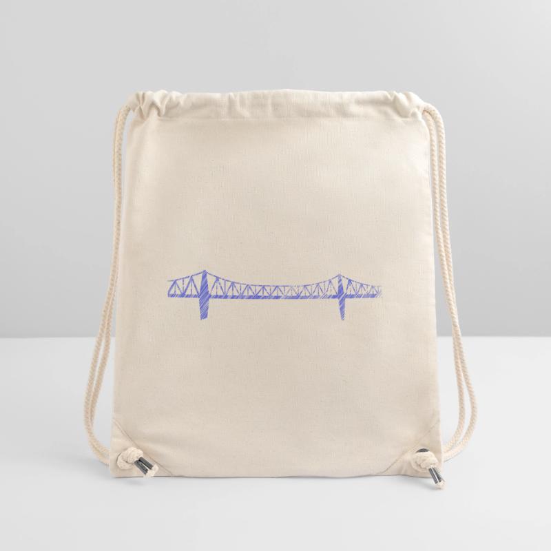 Rendsburg High Bridge – Urban Scribble Art Design Stanley/Stella Recycled Gym Bag