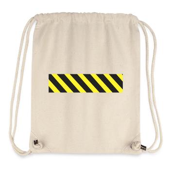 Caution tape - Stanley/Stella Recycled Gym Bag - natural - Front