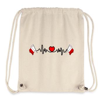 Herzfrequenz-Cardio für Malta - Stanley/Stella recycelter Gym Bag - Naturweiß - Vorne