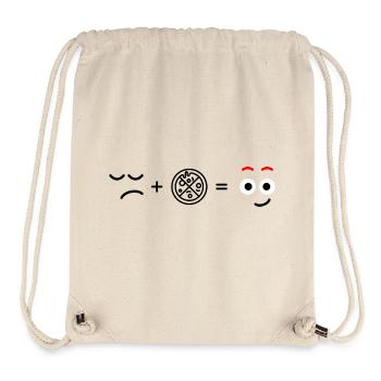 Mitternachtsblick mit großen Augen - Stanley/Stella recycelter Gym Bag - Naturweiß - Vorne