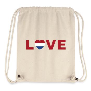 Spring District Theme with Heart Motif - Stanley/Stella Recycled Gym Bag - natural - Front