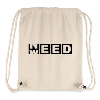 Need Weed – Bold Cutout 420 Stoner Tee - Stanley/Stella recycelter Gym Bag - Naturweiß - Vorne