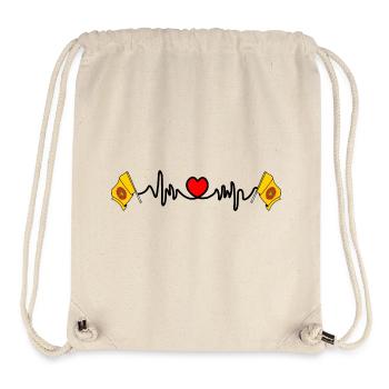 Lancashire Heartbeat Flag - Stanley/Stella Recycled Gym Bag - natural - Front