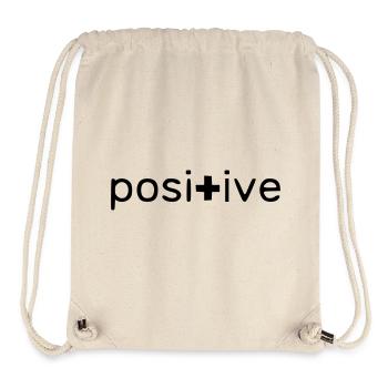 Positif - Sac à cordon recyclé Stanley/Stella - blanc naturel - Devant