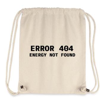 Error 404 - Energy not found - Stanley/Stella Recycled Gym Bag - natural - Front