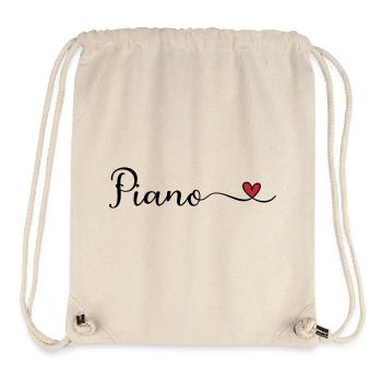 Piano - Sac à cordon recyclé Stanley/Stella - blanc naturel - Devant