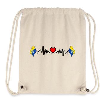 Herzschlag Zandvoort - Stanley/Stella recycelter Gym Bag - Naturweiß - Vorne