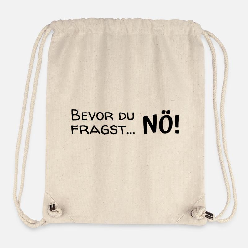 Before you ask... Nope! - Stanley/Stella Recycled Gym Bag - natural