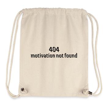 404 motivation non trouvée dépression faible - Sac à cordon recyclé Stanley/Stella - blanc naturel - Devant