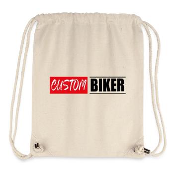 custom biker tuner bikes tuning autocollant autocollant - Sac à cordon recyclé Stanley/Stella - blanc naturel - Devant