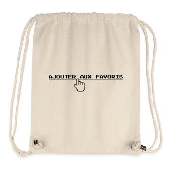 ajouter aux favoris - Sac à cordon recyclé Stanley/Stella - blanc naturel - Devant
