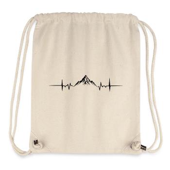 mountain heartbeat - Stanley/Stella Recycled Gym Bag - natural - Front