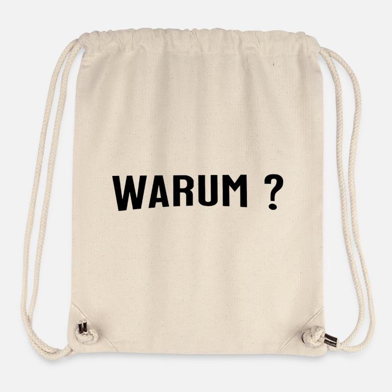 Warum ? - Stanley/Stella recycelter Gym Bag - Naturweiß