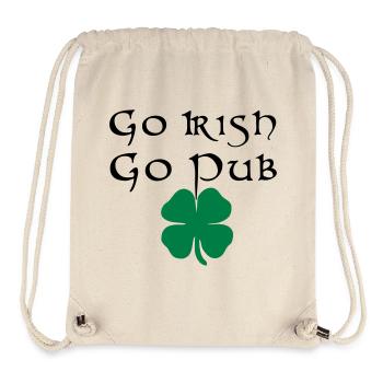 Go Irish Go Pub Irland irisch St Patricks Day - Stanley/Stella Recycled Gym Bag - natural - Front