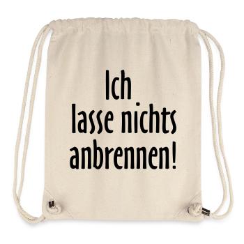 ICH LASSE NICHTS ANBRENNEN Grill und Koch Design - Stanley/Stella recycelter Gym Bag - Naturweiß - Vorne