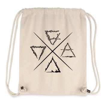Four Element Symbols - Stanley/Stella Recycled Gym Bag - natural - Front