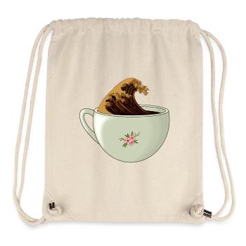 The Great Wave of Caffeine - Stanley/Stella Recycled Gym Bag - natural - Front