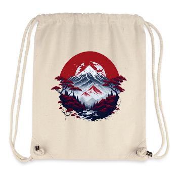 Asian mountain scenery - Stanley/Stella Recycled Gym Bag - natural - Front