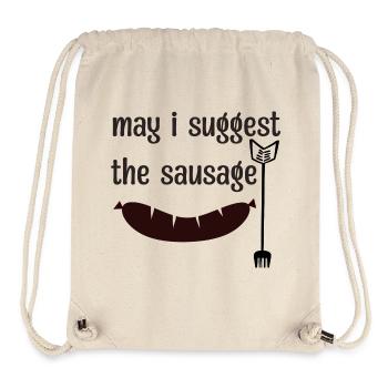 may i suggest the sausage funny desing - Stanley/Stella Recycled Gym Bag - natural - Front