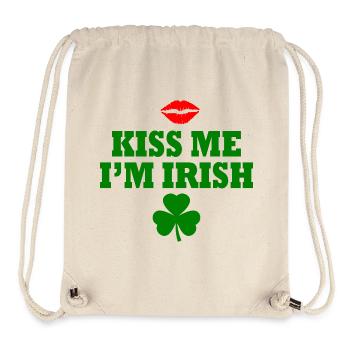 Kiss me im irish - Stanley/Stella Recycled Gym Bag - natural - Front
