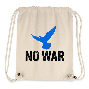 NO WAR mit Friedenstaube - Stanley/Stella recycelter Gym Bag - Naturweiß - Vorne