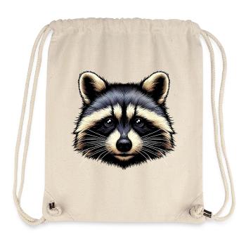 Waschbär - Stanley/Stella recycelter Gym Bag - Naturweiß - Vorne