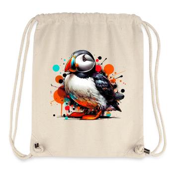 Papageitaucher - Stanley/Stella recycelter Gym Bag - Naturweiß - Vorne