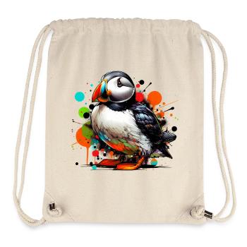Papageitaucher - Stanley/Stella recycelter Gym Bag - Naturweiß - Vorne