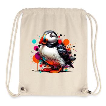 Papageitaucher - Stanley/Stella recycelter Gym Bag - Naturweiß - Vorne