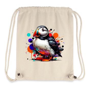 Papageitaucher - Stanley/Stella recycelter Gym Bag - Naturweiß - Vorne