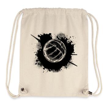 Ballon de volley-ball - Sac à cordon recyclé Stanley/Stella - blanc naturel - Devant