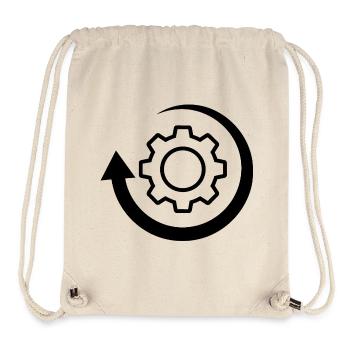 Rotation Wheel Logo Image - Stanley/Stella Recycled Gym Bag - natural - Front
