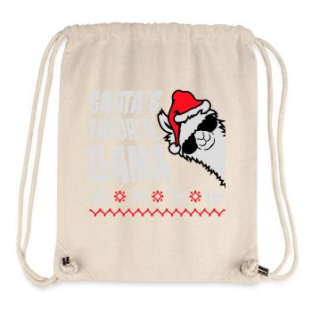 Santa's Favorite Llama Cool Side Sunglasses - Stanley/Stella Recycled Gym Bag - natural - Front