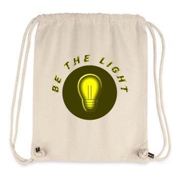 Light Idea Lamp Icon Yellow Circle be the light - Stanley/Stella Recycled Gym Bag - natural - Front