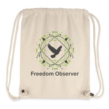 Freedom Observer - Stanley/Stella Recycled Gym Bag - natural - Front